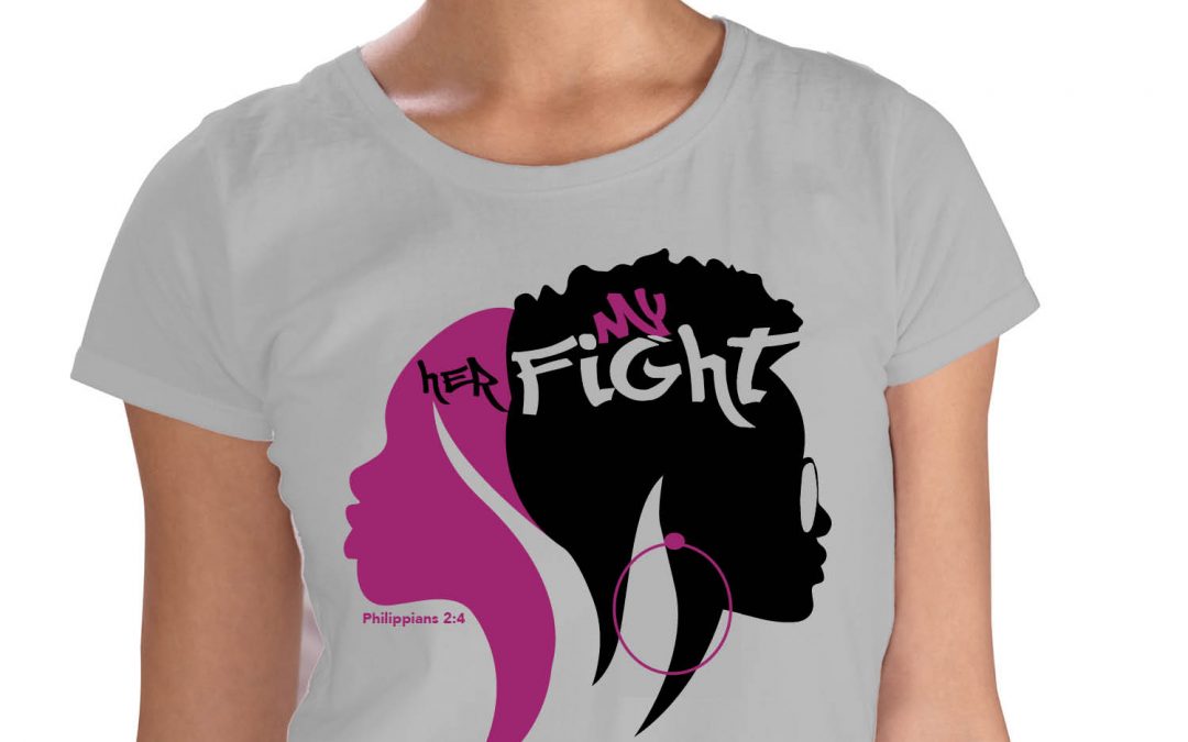 Female My Fight Her Fight Gray TShirt