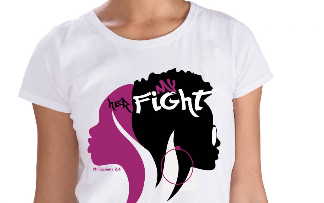 Female My Fight Her Fight White TShirt