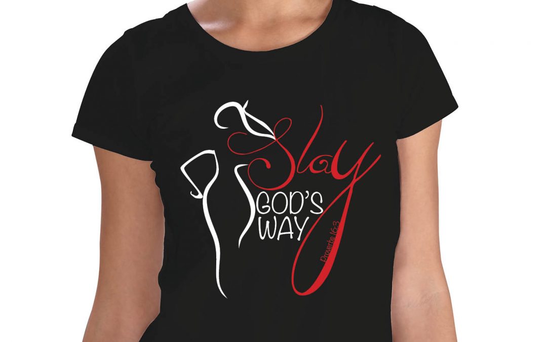 Female Slay Black TShirt